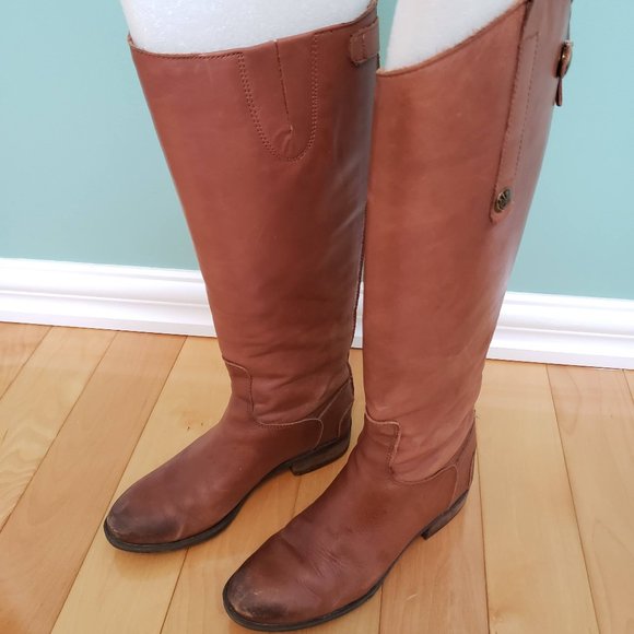 Sam Edelman S5 Penny Whiskey Leather Riding Boots - Picture 10 of 11